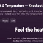 Physics: Heat Temperatuie Quiz